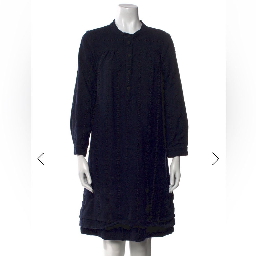 Marc Jacobs- NWT! Embroidered Blue Long Sleeve Dress- Size L/10